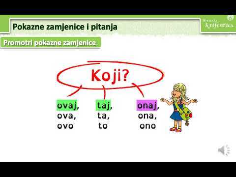 Video: Čemu Služe Zamjenice?