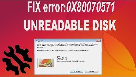 FIX ERR:0X80070571 DISK IS UNREADABLE  %100 AND RECOVERY DATA