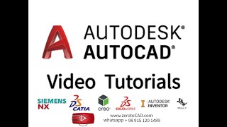 LESSON 05 : MODIFY TAB (1)  AutoCAD 2019 (www.zerotoCAD.com)