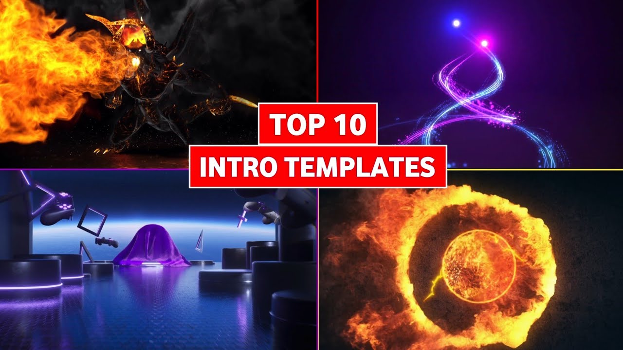 Top 10 Best Intro Templates For Youtube Without Text [ No Copyright ...