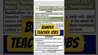 🔥 **Bumper Teacher Jobs 2026** 🔥 | Teacher Vacancy 2026 |Teacher Recruitment #teacher #teachingjobs