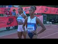 Masai Russell Goes Head To Head With Alia Armstrong In The 100m Hurdles Masai Russell Goes Head To Head With Alia Armstrong In The 100m Hurdles