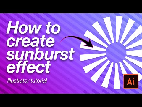 How to Create Sunburst Effect in Adobe Illustrator