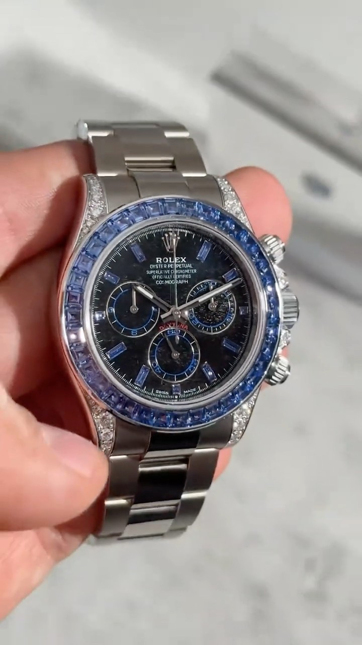 Rolex Daytona 126599TSA 💎 Silver Sheen Obsidian Dial & Blue