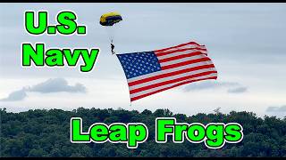 U.S. Navy Leap Frog Parachute Team at Air Dot Show at Harrisburg International Airport