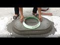 Excellent cement craft tips - How to make cement flower pots at home