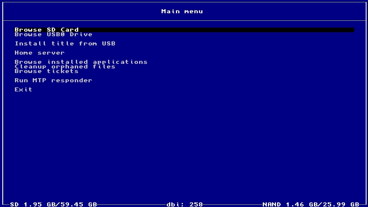 Switch DBI funcionamento. Passar jogos YouTube