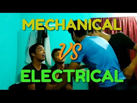 Mechanical engineering vs Electrical engineering funny video - YouTube