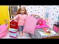 American Girl Unpacking Doll Clothes From Suitcases PLAY DOLLS Travel Routine 
