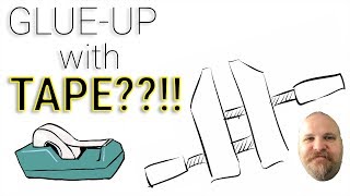 How does clamping effect glue strength?