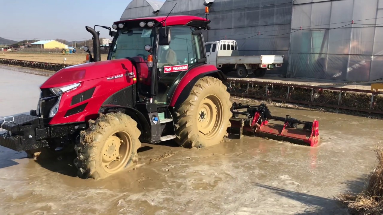 안동1호기 얀마+니플로폴더로타리 시운전.[안동농기계]
