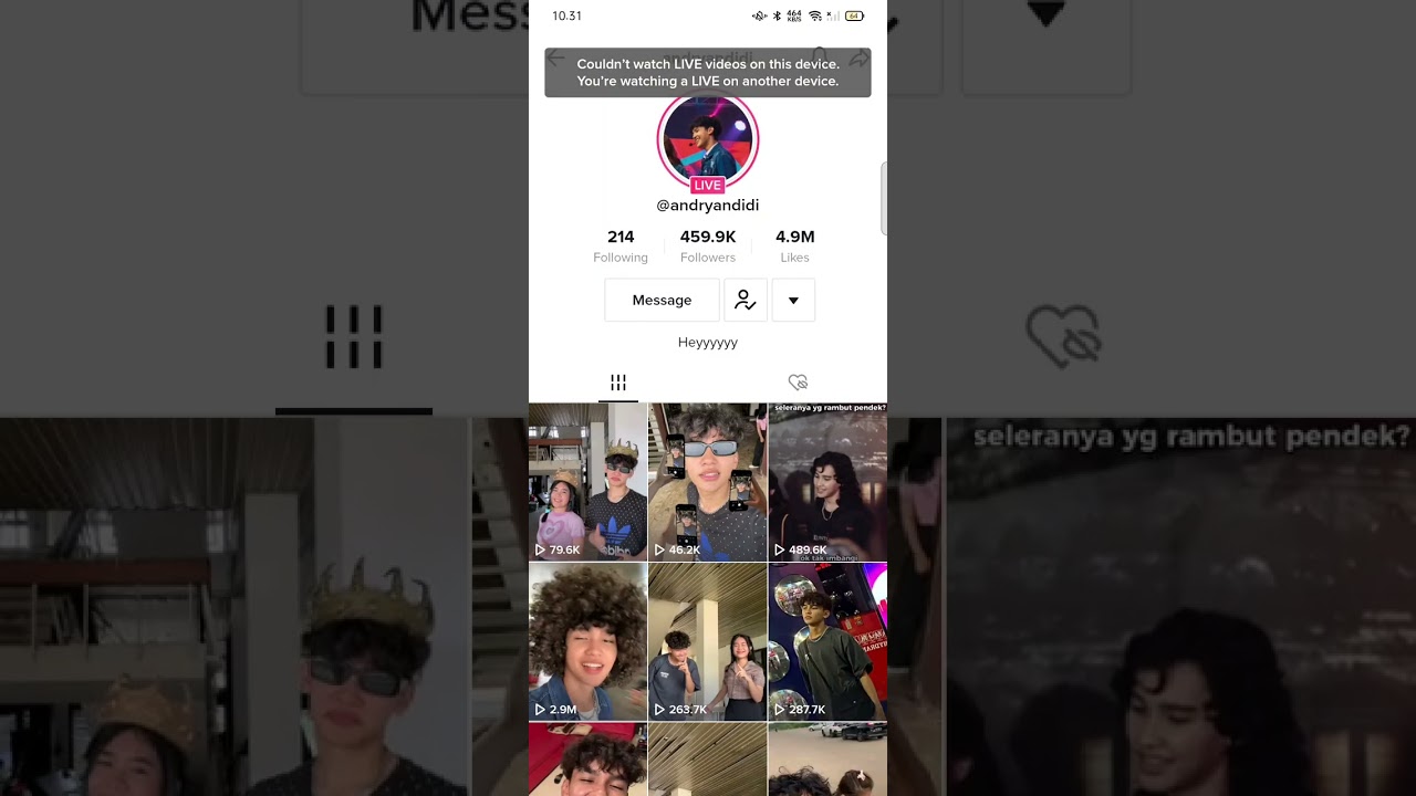 keseruan andryandidi saat live