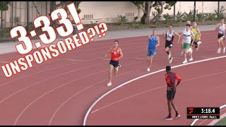UNSPONSORED Jonathan Davis Runs SHOCKING 3:33 1500m At Sunset Tour