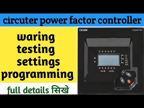 Circuter power factor controller programming tutorial ||