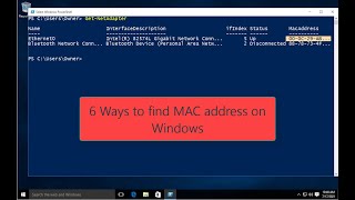 6 Ways to find a MAC address on Windows