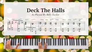 Deck The Halls| Jazz Version By Billy Taylor