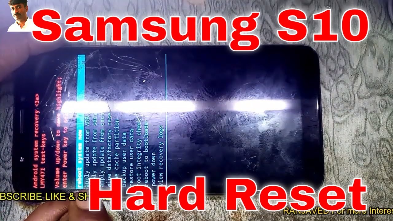 How To Hard Reset Samsung Galaxy S10 Plus Bypass Screen Lock Wipe Data Factory Reset Samsung S10 For Gsm