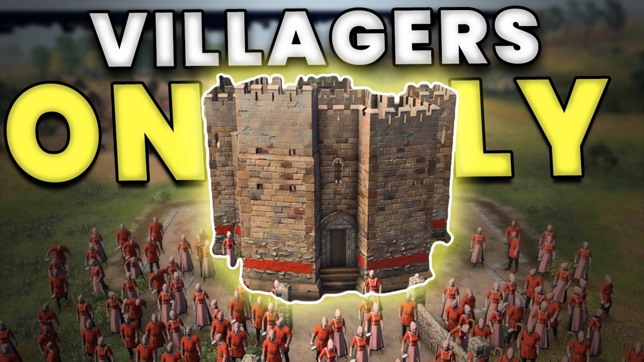 Только жители деревни против платиновых игроков в AoE4