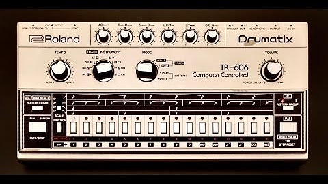 Tutorial over het gebruik van een Roland TR606 drumcomputer