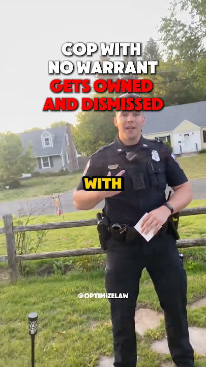 Cop With No Warrant Gets Owned And Dismissed #shorts