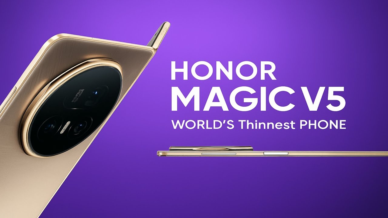 Honor Magic V5 chip Snapdragon 8 Elite và bản lề bền 500000 lần gập