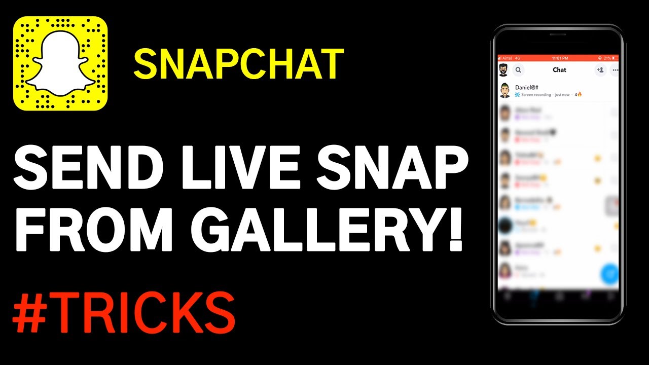 how-to-send-live-snaps-from-gallery-on-snapchat-2021-tricks-ios