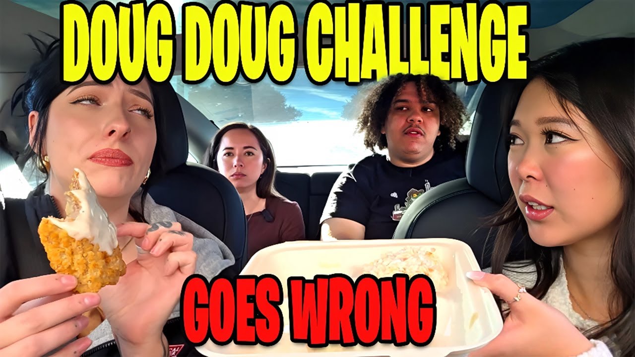 ExtraEmily, Juliakins, Maya & Zoil Try The Doug Doug Challenge | Goes Wrong