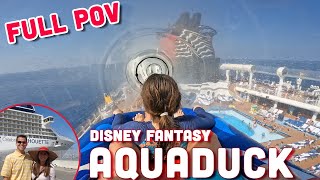 AquaDuck POV Water Slide | Disney Fantasy | Disney Cruise Line by Glenn Exploration Travel 7,680 views 1 year ago 2 minutes, 19 seconds