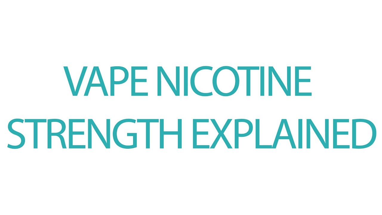What Nic Strength Is Right For Me? // Beginners Vaping Guide