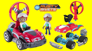 Rusty Rivets Buggy Build, Build Me Rivet System, Rusty Rivets Toys, How to Build a Car, Mechanic