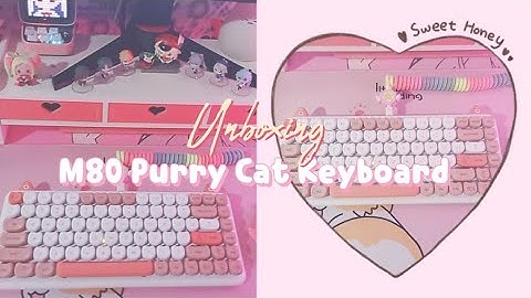 Unboxing IQUNIX M80 Purry Cat Wireless Mechanical Keyboard | Light Effect + Sound Test