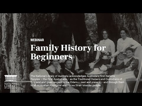 Family History for Beginners Learning Webinar