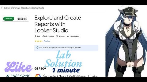 Explore and Create Reports with Looker Studio || GSP409 || Qwiklabs Arcade 2025.