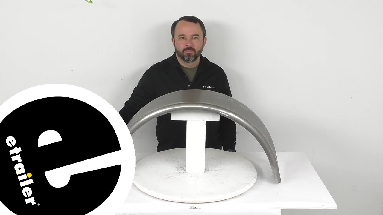 Review of etrailer Trailer Fenders - Single Axle Trailer Fender Malibu Boat Trailer - HP33VR