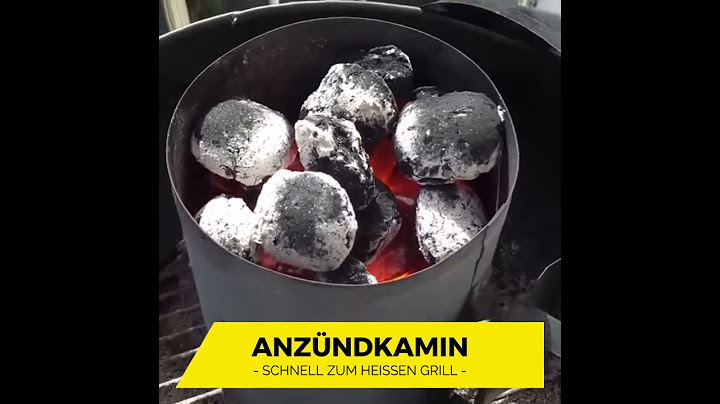 Anzündkamin - schnell zum heißen Grill