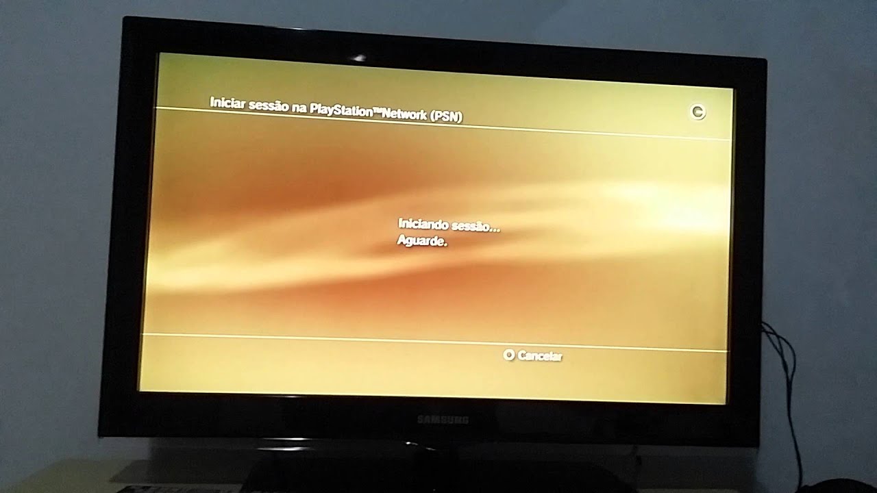 Iniciar sessao na psn