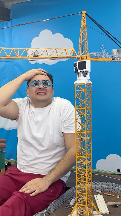 Remote Control Crane and crazy boy #builderc