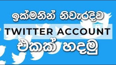 How to Create a Twitter Account Sinhala | All in Twitter Sinhala | SL Tech Solutions