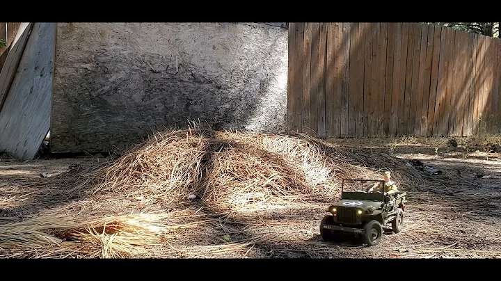 Roc Hobby 1/12 Willys has met it's match...pine needles! It is pretty cool and I have a Jeep again!