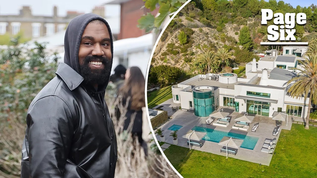 Look inside Kanye West's new $35M Beverly Hills mansion - YouTube