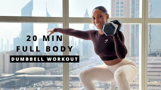 20min FULL BODY DUMBBELL Workout Routine | [Build Muscle & Strength]
