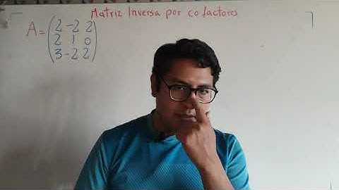 matriz inversa por la adjunta video 1