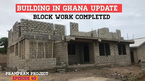 Building In Ghana Update,Block Work Completed Concrete Casting Next. House Building in Africa Ghana