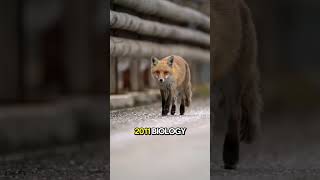 A fox lines up with magnetic north before it pounces. #Shorts