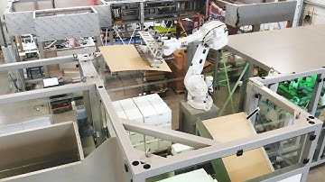 Palletizing & deposit of interlayer leaf