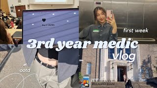 Med Vlog First Week Back To Uniyr3 Edition Finally Starting Hospital Placement