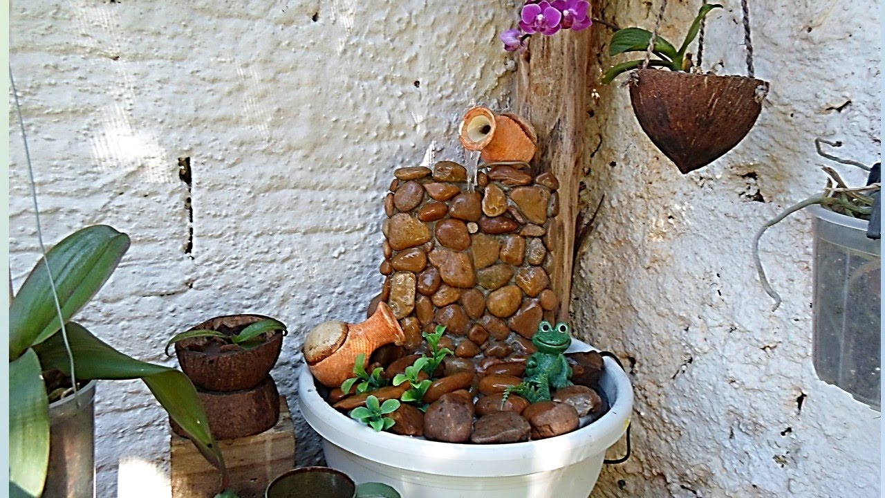 Fonte para o cantinho das orquídeas