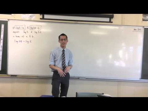 Logarithms (1 of 1: Solving Logs with Pronumerals)