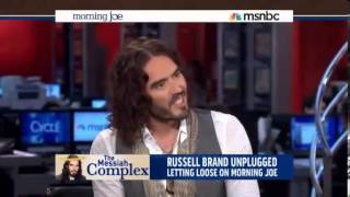 Russell Brand on MSNBC Challenging Everyones Paradigm