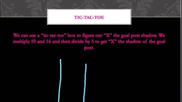 Indirect Measurement Using Proportions - Goal Post